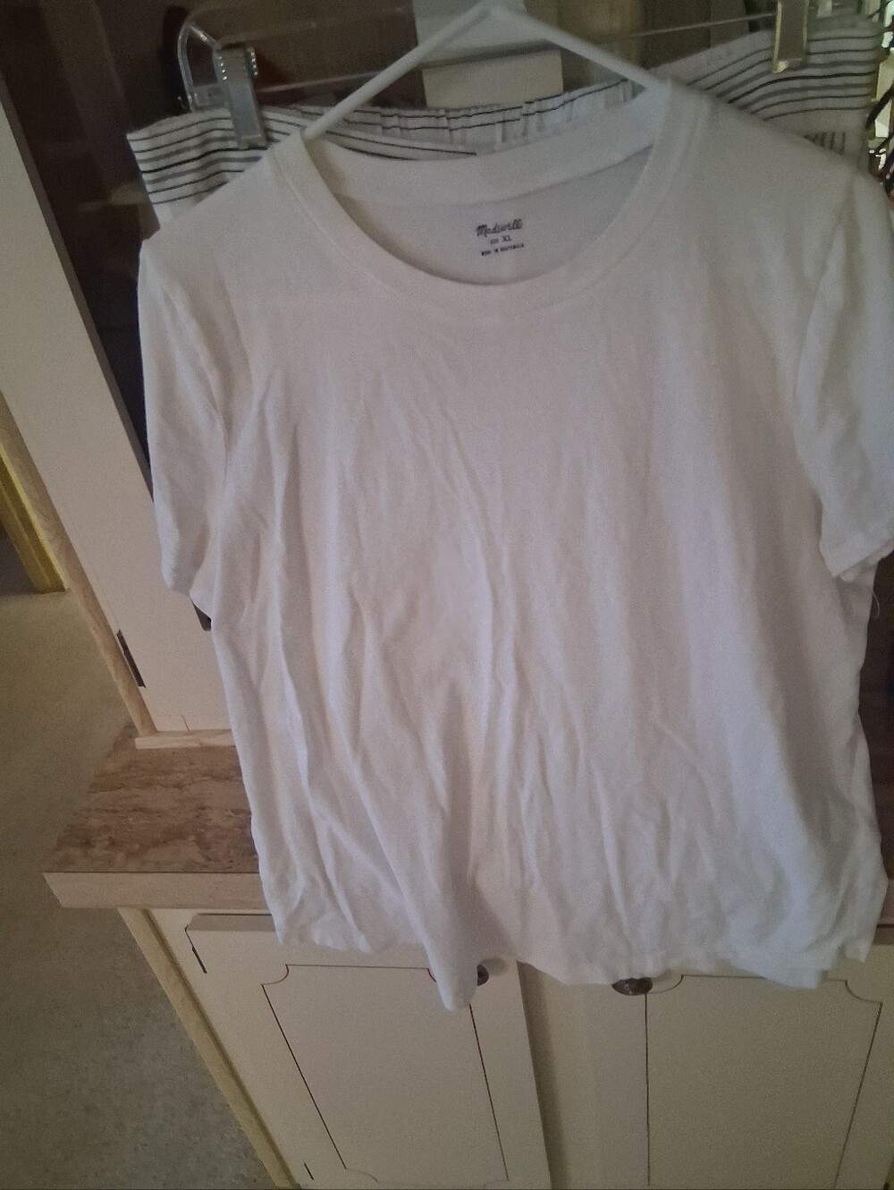 Madewel Classic White Crewneck Women's Tee XL